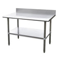 Fixed Work Table, SS, 72" W, 30" D