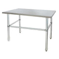 Fixed Work Table, SS, 60" W, 30" D
