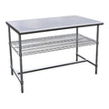 Fixed Work Table, SS, 48" W, 30" D