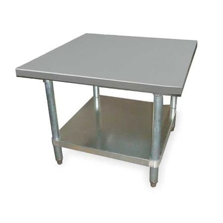 Fixed Work Table, SS, 36" W, 30" D