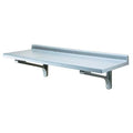 polypropylene Wall Shelf, 18"D x 48"W x 13-1/2"H, Gray