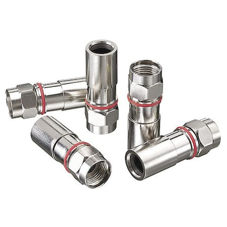 Coaxial Connector, RG59 Reg/Tri/Quad, PK50