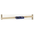 Bin Rail, 54 1/2"W x 1 1/2"D x 4"H, Beige