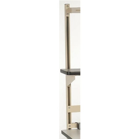 Acc Support, 60in W x 1-5/8in H, Beige, PK2