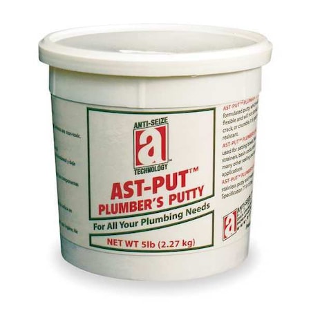 Plumber's Putty 14 oz, Tub, AST-PUT, White, Paste