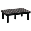 Dunnage Rack, 500 lb Load Capacity, HDPE, 12 in H x 24 in W x 36 in D