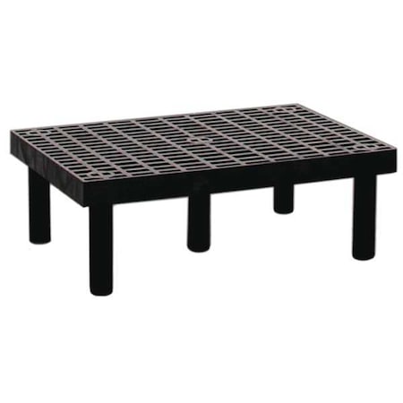 Dunnage Rack, 500 lb Load Capacity, HDPE, 12 in H x 24 in W x 36 in D