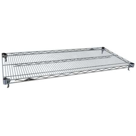 Adjustable Wire Shelf, 24"D x 48"W, Chrome, PK5