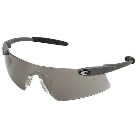 Persuader, Safety Glasses, Anti-Fog, Gray Lens, Black Frame, Frameless