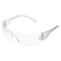 Safety Glasses, Condor Mini V, Clear Uncoated Lens, Polycarbonate, Frameless, Wraparound, Unisex