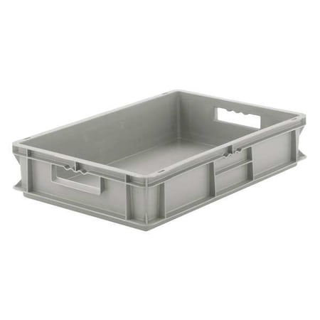 Solid & Stackable Straight Wall Storage Container, 11.5 gal, 23-3/4 in L x 15-3/4 in W x 8-3/4 in H
