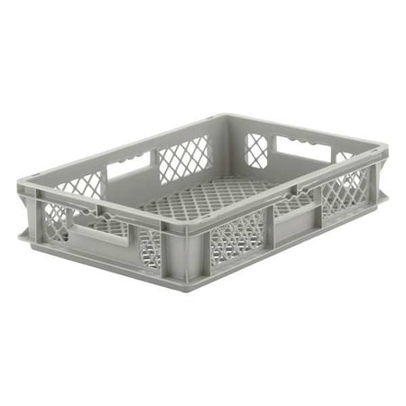 Vented & Stackable Straight Wall Storage Container, 5.2 gal, 15-3/4 in L x 11-7/8 in W x 8-3/4 in H