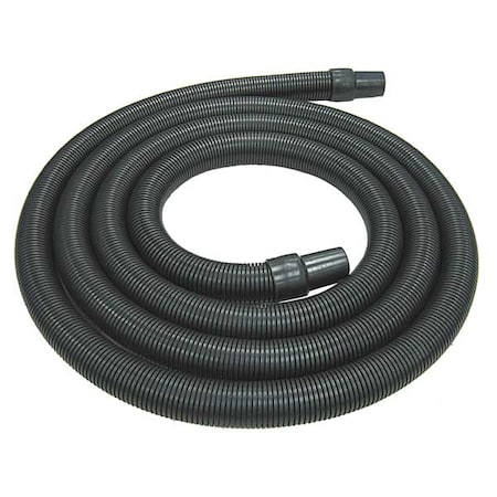 Extraction Hose, 180 in L, Plastic, Black