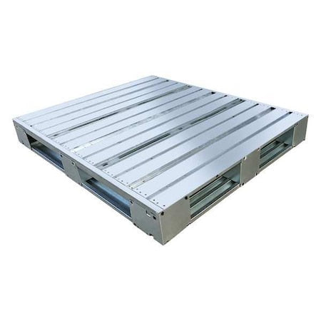 Galvanized steel Pallet, 48 in L, 40 in W, 5 3/8 in H, 10, 000 lb Dynamic