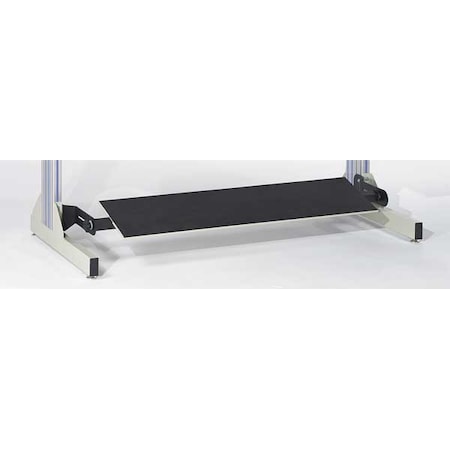 Foot Rest, 72 W x 12 D x 2 H, Beige/Black