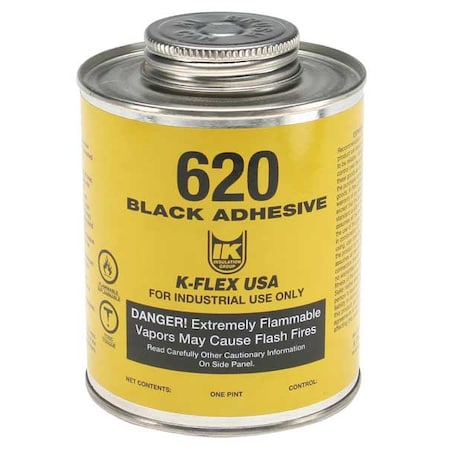 Contact Cement, 620 Series, Black, 1 pt, Can