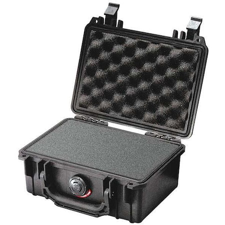 Black Protective Case, 8.41"L x 6.76"W x 3.87"D