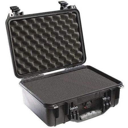 Black Protective Case, 18-1/2"L x 14.06"W x 6.9"D