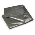 Heavy Duty Tarp, 5 ft 6 in x 7 ft 6 in, 10.5 Mil, Silver, Polyethylene