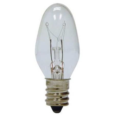 GE LIGHTING 7.0W, C7 Incandescent Light Bulb