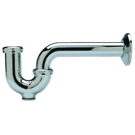 - P-Trap, 1-1/4" Pipe Dia., Cast Brass
