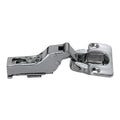 Spring Hinge, Stainless Steel, Half Surface Mounting, 1 1/2 in Leaf W x 2 1/8 in Leaf H, polished