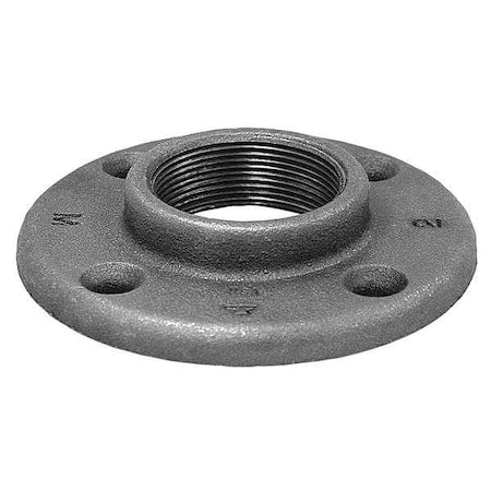 Floor Flange Floor Flange, 1/4"" Pipe, Flanged x FNPT, Malleable Iron, Class 150