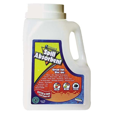 Loose Sorbent, Inert; Organic, 6 gal Volume Absorbed per Pkg., 2.5 lb lb, Shaker Bottle