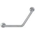 Wall Mount Safety Rail/Bar, 24" L, Stainless Steel, Satin