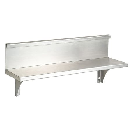 Utility Shelf w/Backsplash, 8-1/8x24x5In