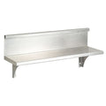 Utility Shelf w/Backsplash, 8-1/8x18x5In