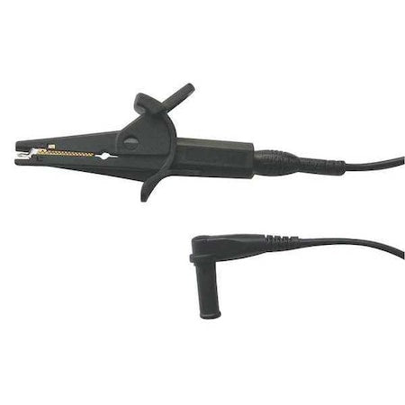 Test Clip Lead, CAT III 1000V, CAT IV 600V, Shrouded Banana Plug, 3 ft., Double Insulation