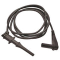 Test Clip Lead, CAT II 300V, Shrouded Banana Plug, 3 ft. 4", PVC, Black