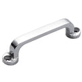 Pull Handle, 2-1/4 In. H, Polished, Unthr. Through Holes