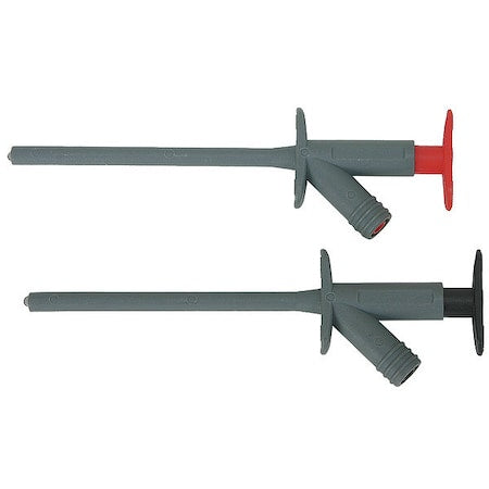 Modular Test Probe, CAT III 1000V, 4mm Banana Socket, 5-1/2", Black, Red
