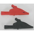 Modular Large Alligator Clip, CAT III 1000V, CAT IV 600V, 4mm Banana Socket, 4-3/16", Black, Red