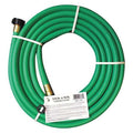 5/8 in ID x 15 ft L Water Hose, PVC Tube, Varies, Brass x Plastic Fitting