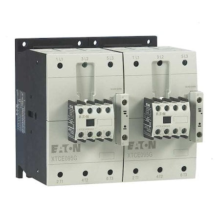 IEC Magnetic Contactor, 1NC/1NO, 120V AC, 3 P, Reversing, Screw