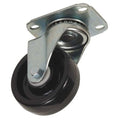 Swivel NSF-Listed Plate Caster, Polyolfin, 4 in, 275 lb, Blk
