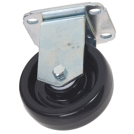 Rgi NSF-Listed Plate Castr, Polyolefin, 5 in., 300 lb.