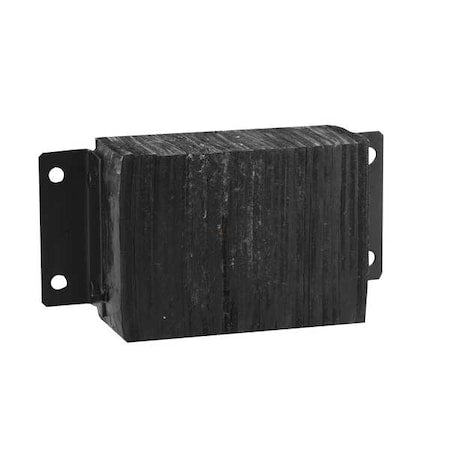 Dock Bumper, 10x6x14-3/4 In., Rubber