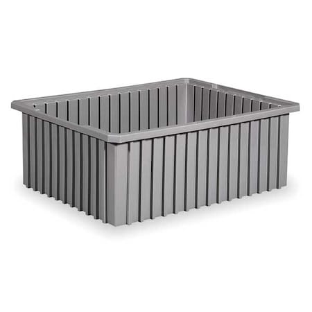 Industrial Grade Polymer, Divider Box, Gray, 22 3/8 in L, 6 in H