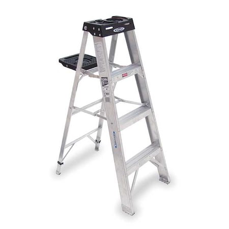 4 ft Aluminum Stepladder, 300 lb Capacity
