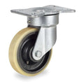 Kingpinless Plate Caster, Swivel, Poly, 8 in, 2420 lb, A