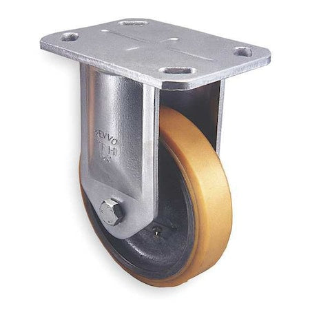 Plate Caster, Rigid, Poly, 6 in., 1600 lb., A