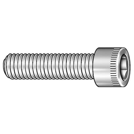 1/4"-28 Socket Head Cap Screw, Socket, Black Oxide Alloy Steel, 3/8 in Length, 100 PK