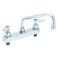 Low Arc Kitchen/Bathroom Faucet, Manual, 8" Mount, 2 Hole