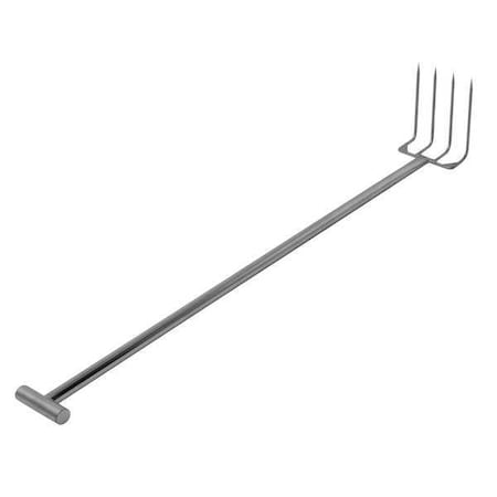 Stainless Drag Fork, 4 Tines, 9 In
