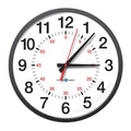 13-1/4"" Analog Wireless Synchronized Wall Clock, Black