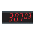 15-1/4"" Digital Wireless Synchronized Wall Clock, Black
